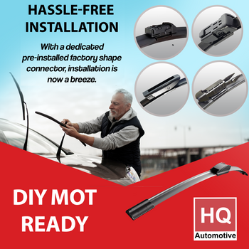 HQ Automotive Rear Wiper Blade for HYUNDAI i10 Hatchback (2020 and later) 11-inch with Dedicated fit connector