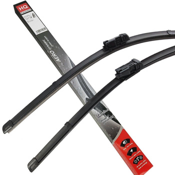 Two Front Frameless Wiper Blades HQ Aero Dynamic - ADB12-424 Twin Box