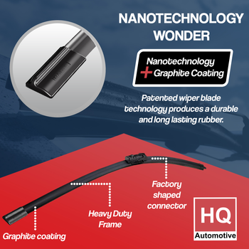 Wiper Blades for TESLA Model X SUV (2021 and later) HQ Front Pair 26-inch + 21-inch with Top-Lock 16mm connector